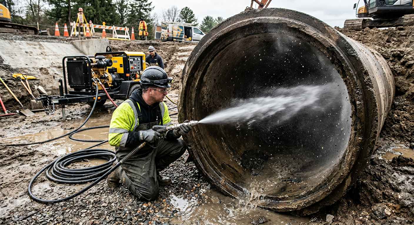 Hydrocurage haute pression pour débouchage de canalisation à Fontenay-sous-Bois 94