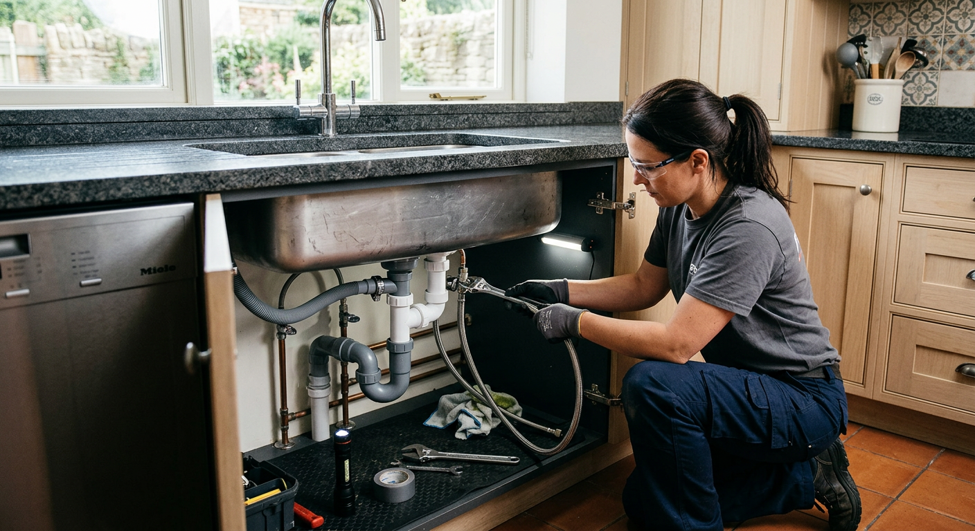 Installation plomberie cuisine avec pose d'évier à Fontenay-sous-Bois