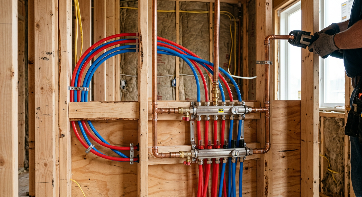 Création de réseau plomberie en PER à Fontenay-sous-Bois 94